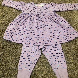 Matching dress and legging set, 75 cm